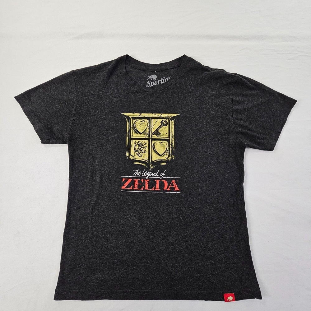 Legend of Zelda Sportige Gray Short Sleeve Tri-Blend T-Shirt Men's S